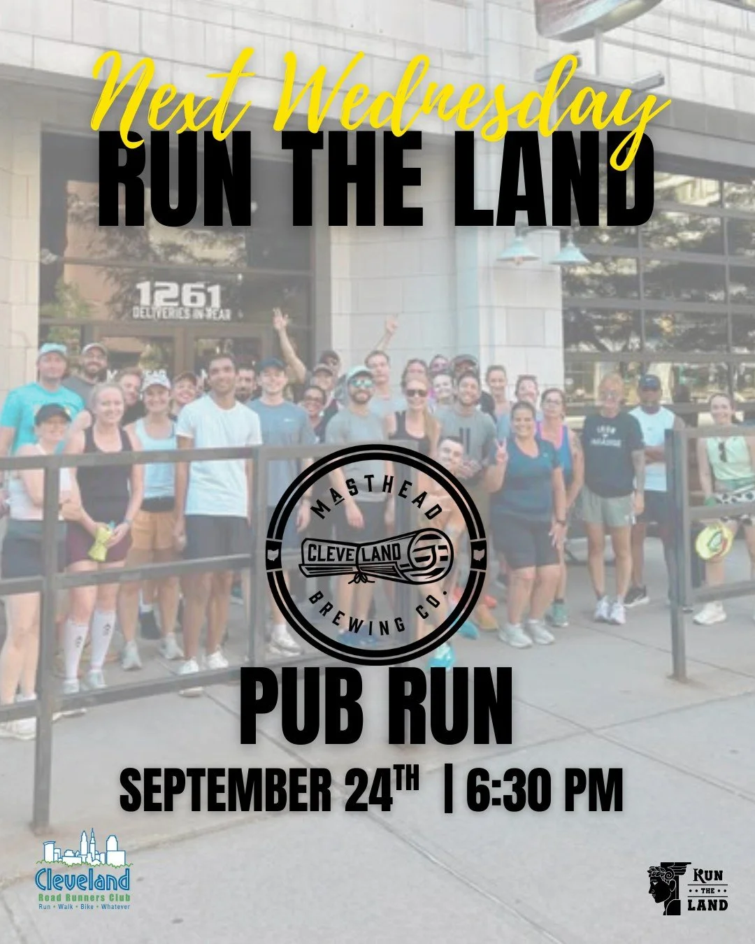 🏃&zwj;♀️ Ready to hit the streets of Cleveland?

Join us next week for the Pub Run kicking off at @mastheadbrewing 

📍 1261 Superior Ave, Cleveland, OH 44114
🗺 Choose between 3-mile or 6-mile routes
🕕 Run, walk, or ruck starts at 6:30 PM (or just