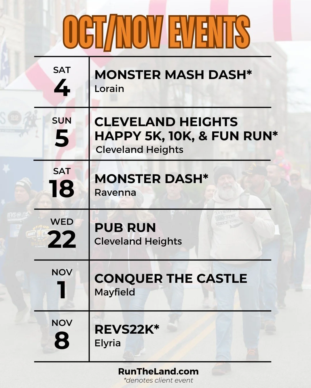 🍂 October is just around the corner&mdash;and the fall vibes are in full swing! 🍁

Cool mornings and warm afternoons make this the perfect time to get outside in Northeast Ohio. So how will you embrace the season? By signing up for one (or more!) o