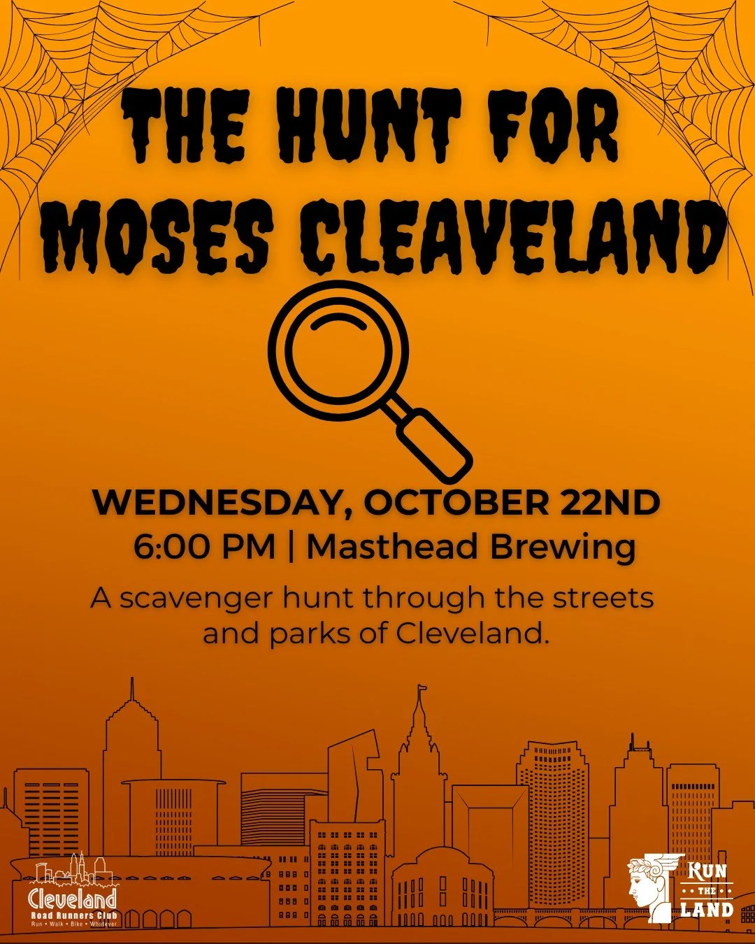 🎃 Join the fun TOMORROW!

We&rsquo;re trading our usual Pub Run for The Hunt for Moses Clevealand 2025 &mdash; a Halloween-themed scavenger hunt that&rsquo;s the perfect mix of fun, friends, and Cleveland adventure! 🕵️&zwj;♂️🍻👻

📍 Where: @masthe