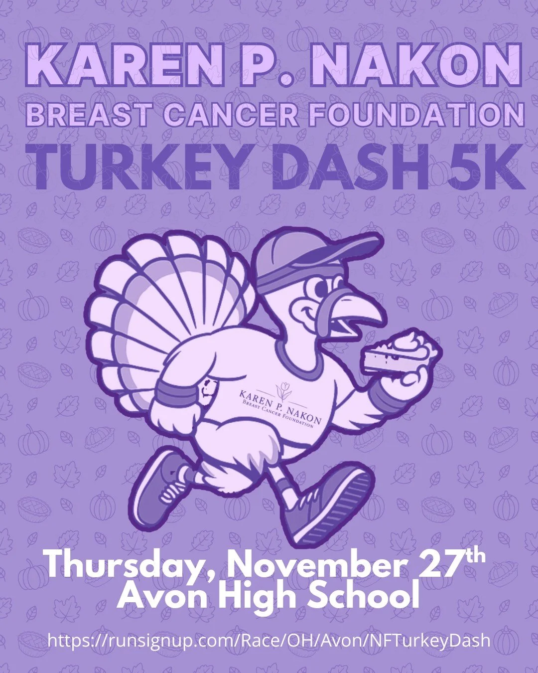 🦃 Thanksgiving morning plans? We&rsquo;ve got the perfect tradition!

Join us at Avon High School for the Karen P. Nakon Foundation Turkey Dash &mdash; a family-friendly 5K run/walk that brings together over 1,500 runners, walkers, and supporters ea