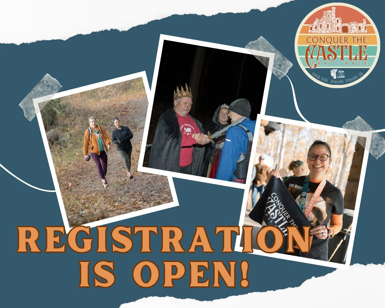 🏰 Registration is NOW OPEN for Conquer the Castle 2026!

Join us on Saturday, November 7, 2026, at North Chagrin Reservation for a full day of fall trail adventure. Whether you're running, hiking, or rucking, there&rsquo;s a distance for every kind 