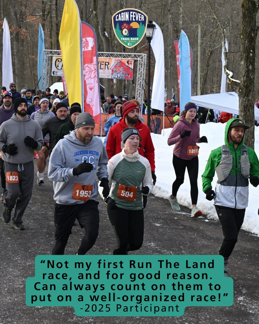 Looking for some winter fun? ❄️🌲

Sign up for the Cabin Fever Trail Race on Saturday, February 21st, at the beautiful Richfield Heritage Preserve!

Choose your adventure:
🏃&zwj;♂️ 5K
🏃&zwj;♀️ 5 Mile
🎒 Ruck divisions available for both distances

