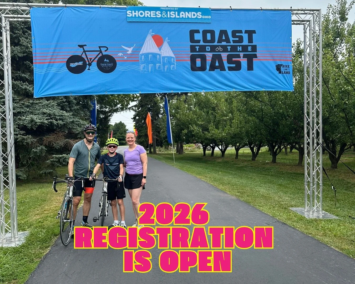 Registration is officially OPEN for the 2026 Coast to the Oast! 🎉🚴&zwj;♂️🌞

If you&rsquo;re already dreaming of warm rides, lake views, and a morning spent pedaling with friends, this is your sign to get signed up! Whether you&rsquo;re new to cycl