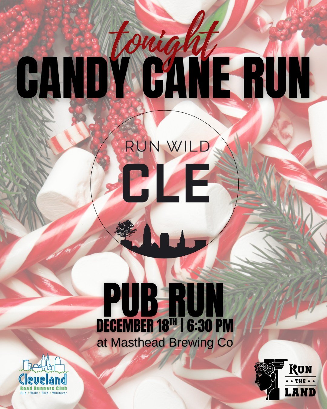 This month, we&rsquo;re switching things up! Tonight, join the fun at the 10th Annual Candy Cane Run p/b @runwildcle 🎄👟

It&rsquo;s a festive twist on our monthly meetup&mdash;perfect for celebrating the season, getting in some miles, and enjoying 