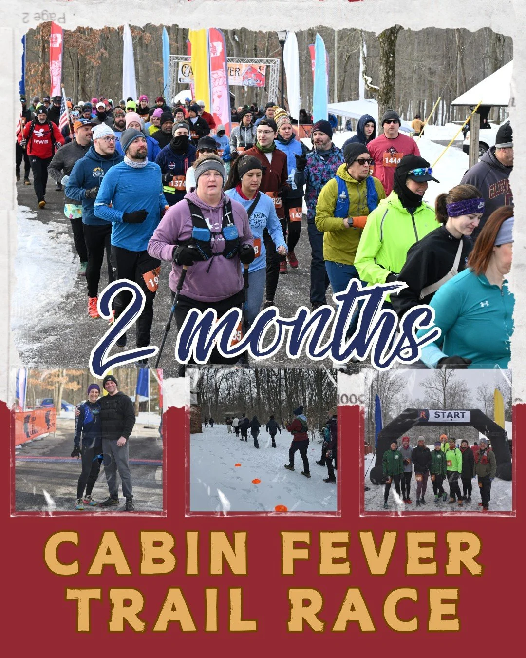 ⏳ Two months until race day&hellip; and a price increase is coming!

Register by midnight tonight to save on your 2026 Cabin Fever Trail Race entry! ❄️🏃&zwj;♀️

Stay motivated this winter by giving yourself a goal and embracing the beautiful snowy t