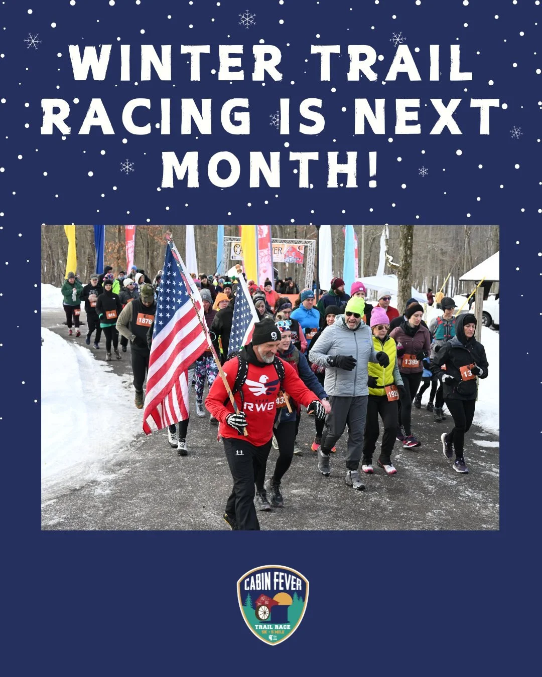 Looking for motivation to stay active this winter? The Cabin Fever Trail Race, happening next month,  gives you a goal to train for and something fun to look forward to. ❄️🌲

Choose your challenge &mdash; 5K or 5 Mile &mdash; and run, hike, or ruck 