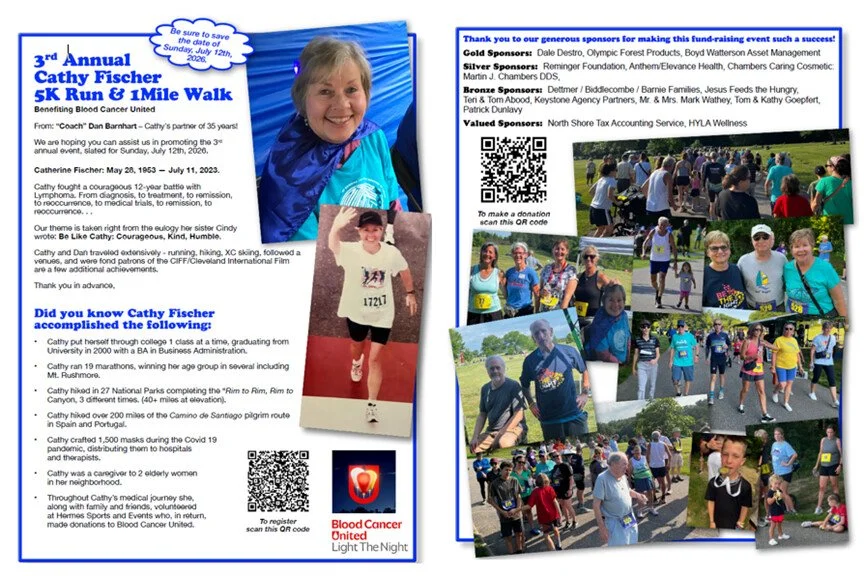 Cathy Fischer Memorial Walk and Run