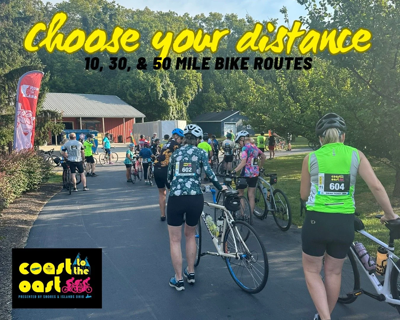 Dreaming of riding outside? ☀️ This winter has been dragging, so let's make some late summer plans! 🗓️

Join us for Coast to the Oast, a fun cycling event on Catawba Island on Saturday, September 19th! 🚴&zwj;♀️🚴&zwj;♂️

Choose your distance: 10 Mi
