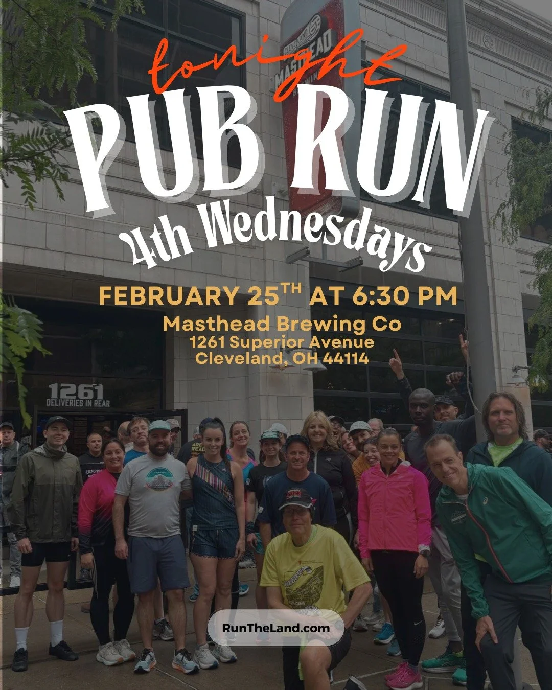 Who's ready to hit the streets of Cleveland?! 🏃&zwj;♀️❄️

Join us TONIGHT! All paces welcome to tackle 3 or 6 miles.

Details:
📍 Location: @mastheadbrewing 
📅 Date: Wednesday, February 25th
⏰ Start Time: 6:30 PM

Stick around after the run to warm