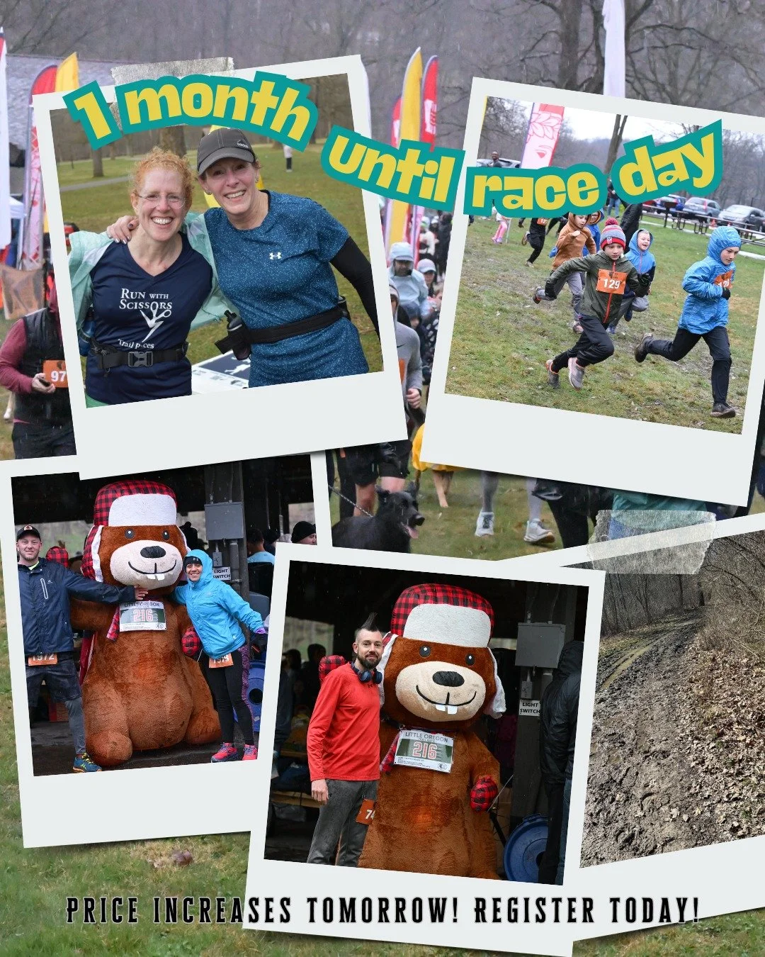 ⏳ ONE MONTH until race day! 🌲🔥

In just 30 days, we&rsquo;ll be hitting the trails at South Mastick for the Little Oregon Trail Race &mdash; and today is your LAST DAY to register before prices increase!

🏃&zwj;♀️ 5K
🏃&zwj;♂️ 13K
🎒 Ruck options 