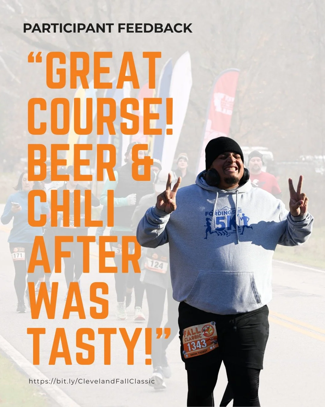 🍁 Why do you keep coming back to race the Fall Classic year after year? 🦊

✅ Is it the closed-to-traffic course through the Cleveland Metroparks?
✅ The cooler fall racing temperatures?
✅ The post-race beer &amp; chili waiting at the finish line? 
✅