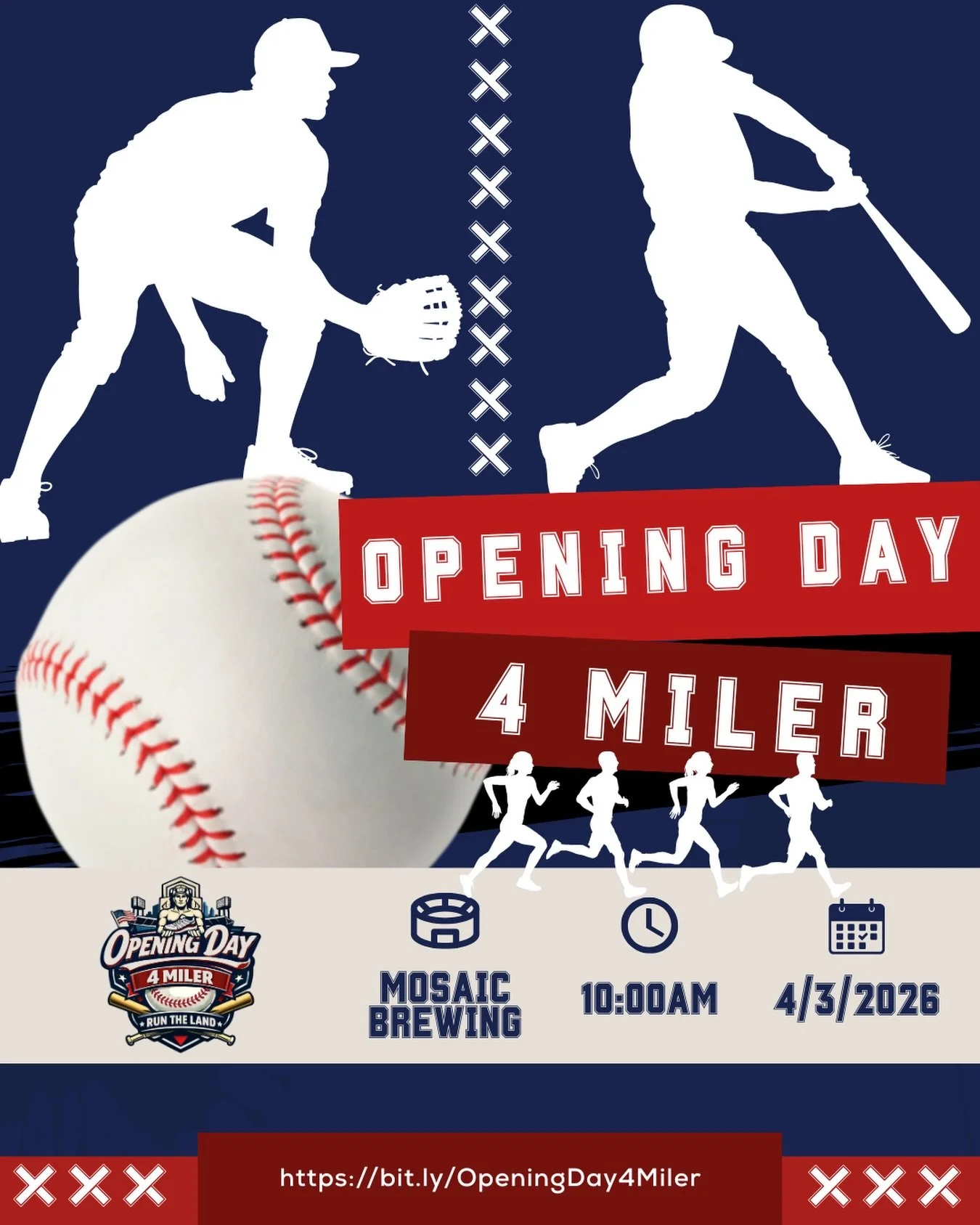 ⚾️ Lace up before first pitch at the Opening Day 4 Miler! ⚾️

This baseball-themed race starts in historic Tremont and is produced by Run The Land to celebrate Cleveland baseball&rsquo;s home opener &mdash; all while supporting the incredible communi