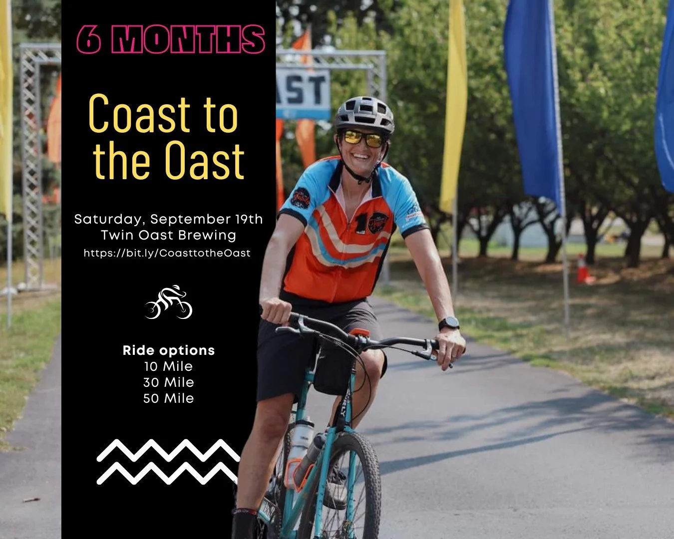 🚴&zwj;♂️ 6 Months to Go: Coast to the Oast 🌞

We&rsquo;re just 6 months away from Coast to the Oast, presented by @shoresandislands!

Start dreaming of a warm late-summer morning&mdash;cruising through Catawba Island with lake breezes 🌊, sunshine 