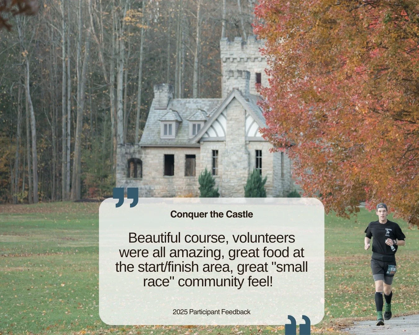 ⏳ Seven months to go!

Race day at Conquer the Castle will be here before you know it.

No matter your why &mdash; chasing a PR, tackling a new distance, running with friends, or proving something to yourself &mdash; our team is here to help you hit 