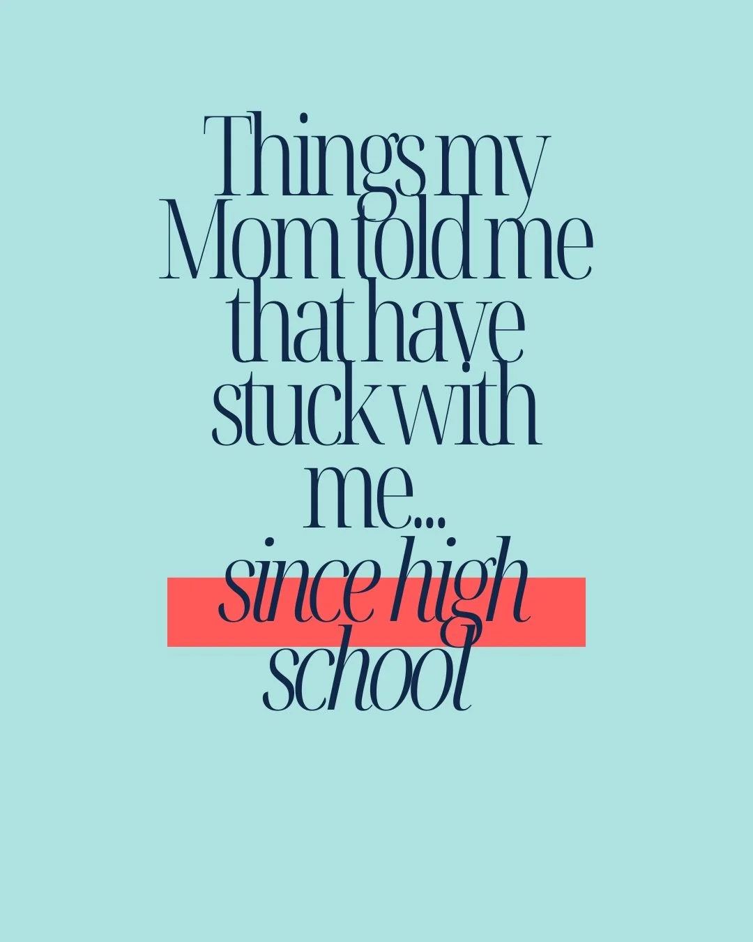 High school is a wiiiiild ride.  You&rsquo;re figuring out who you are, dreaming about what&rsquo;s next, and getting a zillion and one pieces of advice from everyone around you.

Some of it sticks, some of it&hellip; not so much, but there were a fe