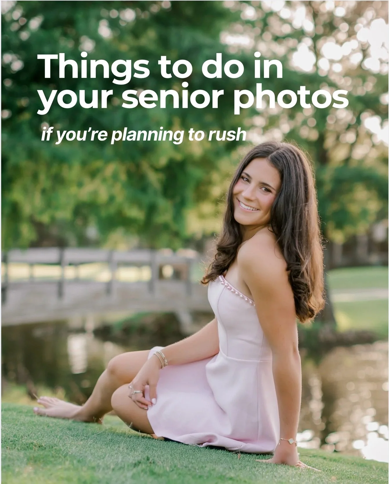 Looking confident and polished in your senior photos is always a win&hellip;but if you&rsquo;re planning to rush, the real goal is being memorable for being YOU. 

The people meeting you during recruitment should feel like the person in the photos is