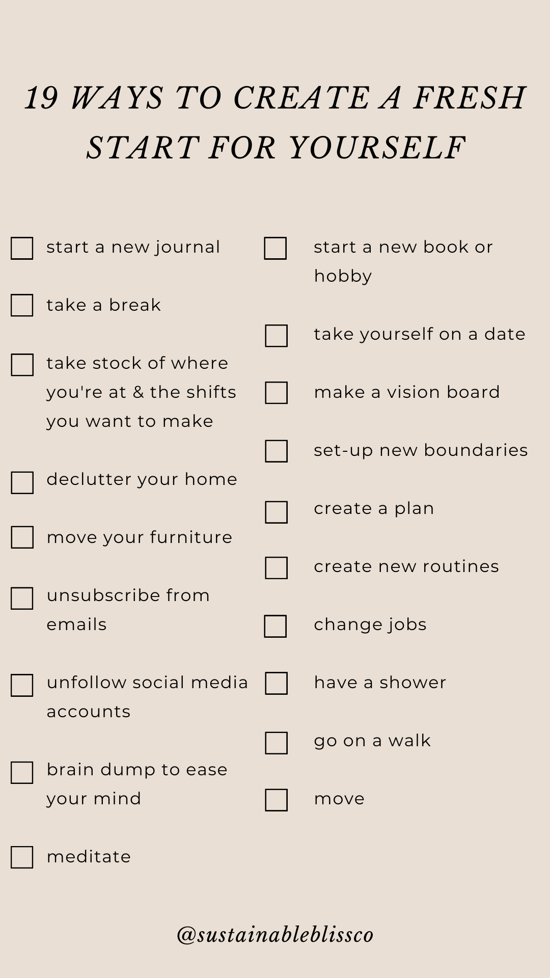 Creating A Fresh Start 19 Ways To Create A Fresh Start For Yourself (Even If It Isn't The New ...