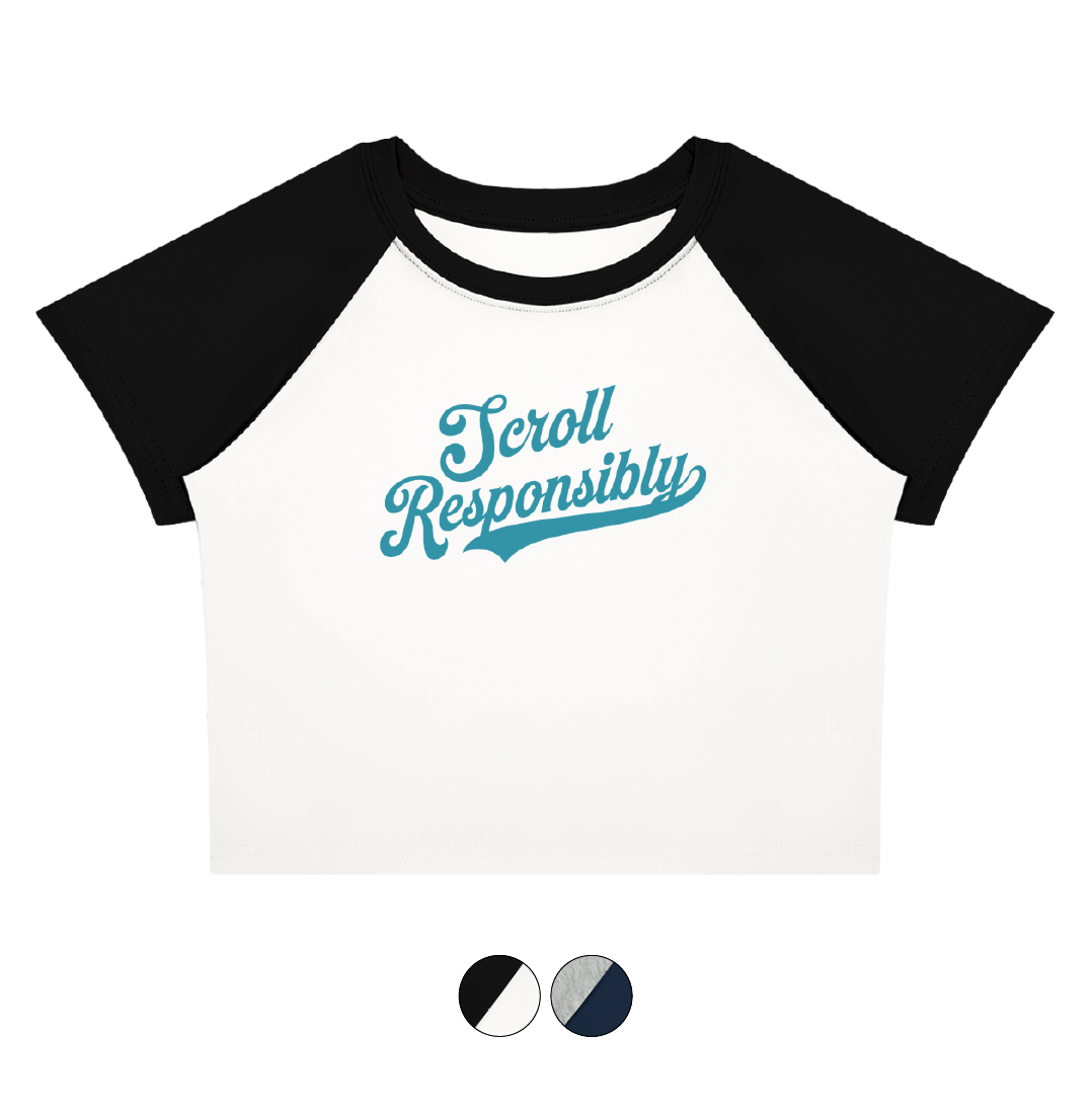 Scroll Responsibly Baby Tee