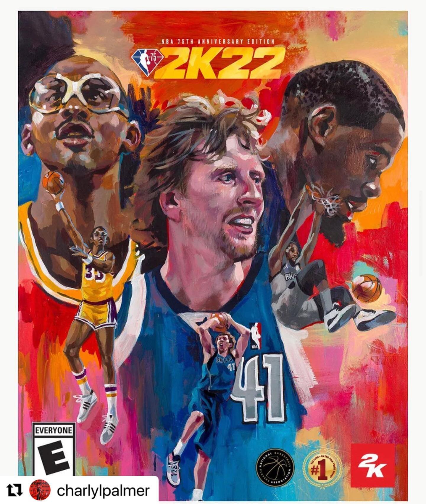 #Repost @charlylpalmer 
・・・
True story. When I went to Art school my dream was to be a sport illustrator. I looked up to Leroy Neiman, Bart Forbes, Bernie Fuchs. Working with the team over at @2k @nba2k @nba2kleague @nba @ronnie2k was a dream come tr