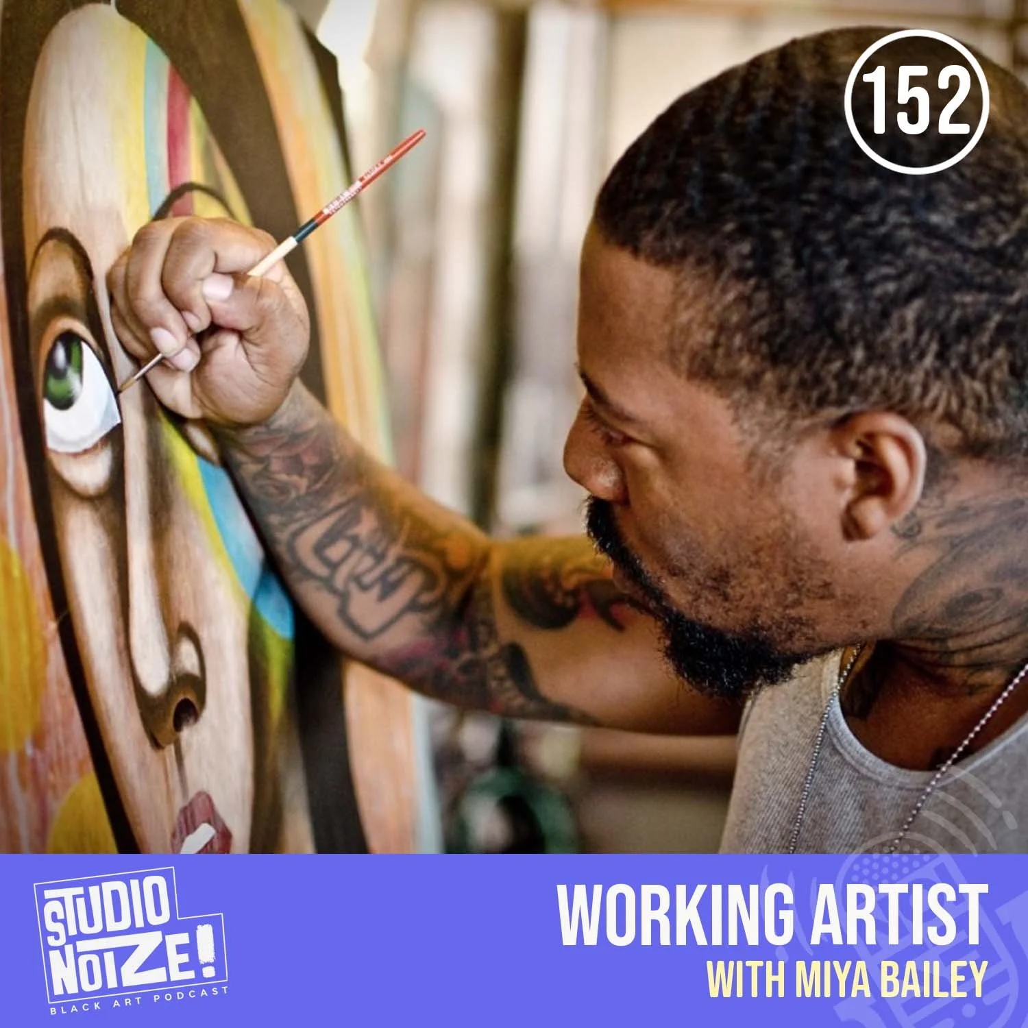 Working Artist w/ artist Miya Bailey episode artwork