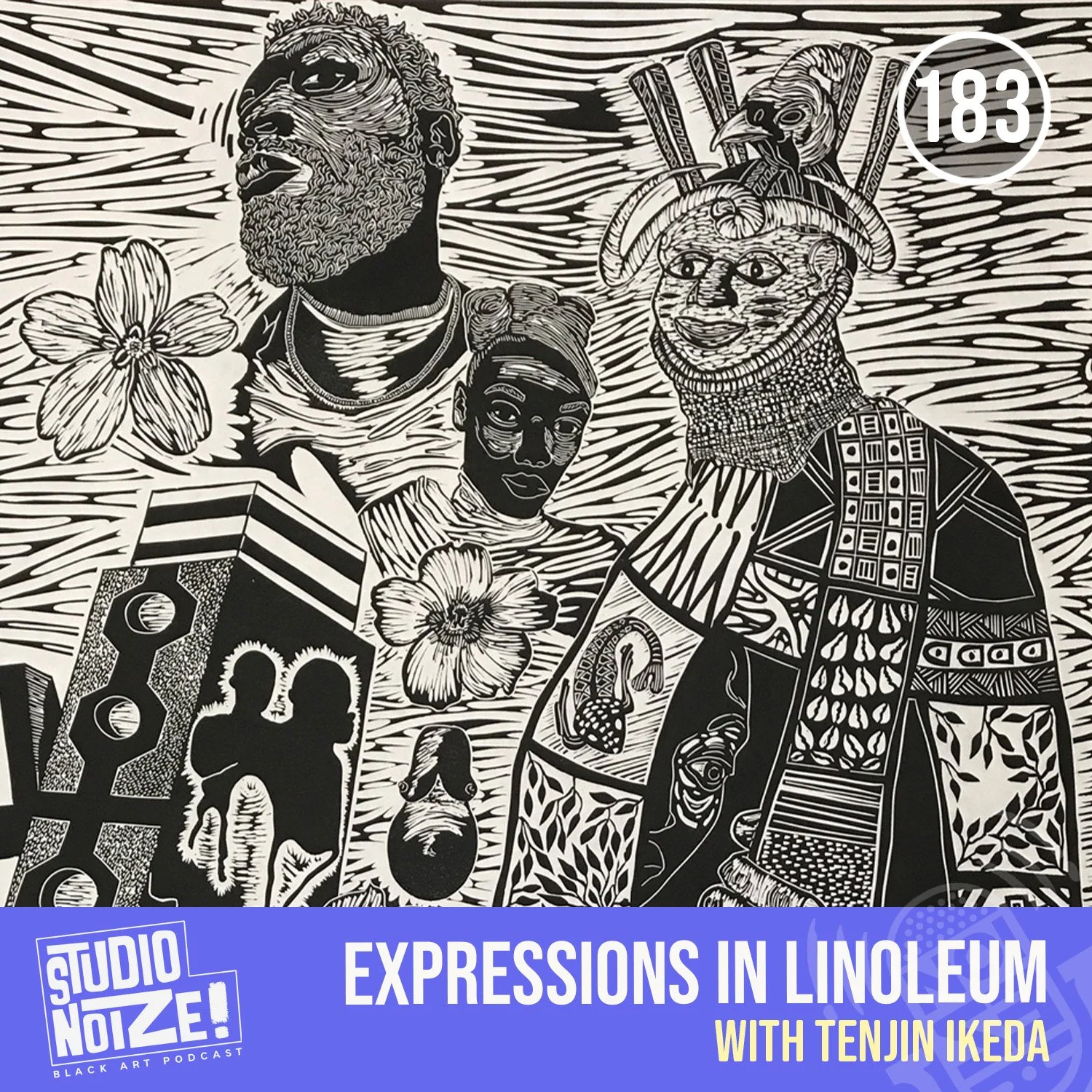 Expressions in Linoleum w/ printmaker Tenjin Ikeda episode artwork