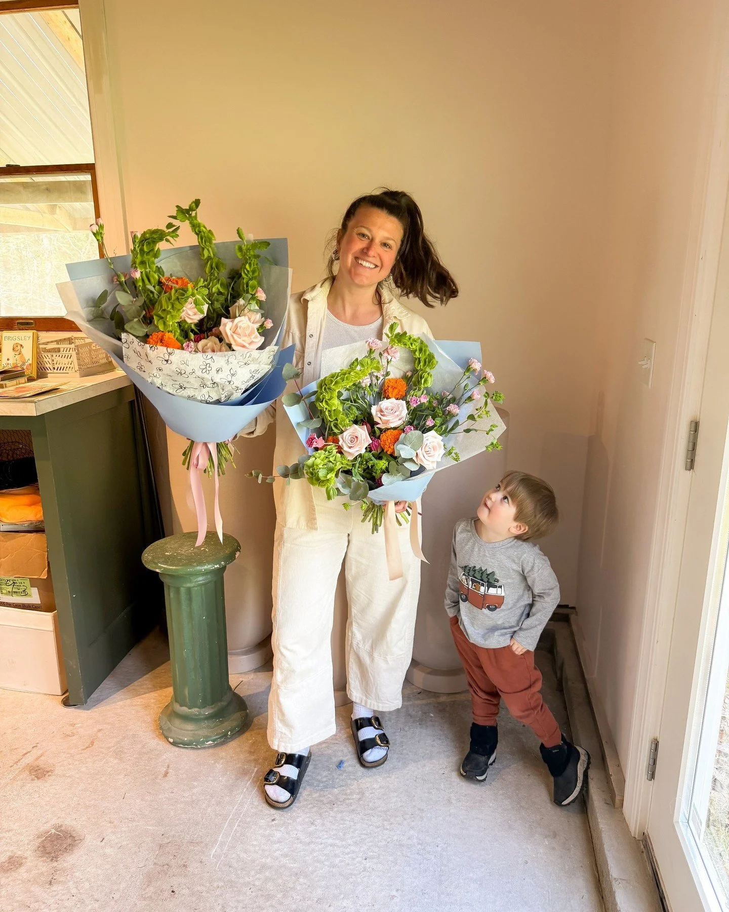 What &ldquo;flower life&rdquo; really means to me now. 

Designing, sourcing, creating, building &mdash; and doing it with a toddler in tow. This is what the brand actually looks like day to day.

Seasonal flowers. Thoughtful design. No fluff but may