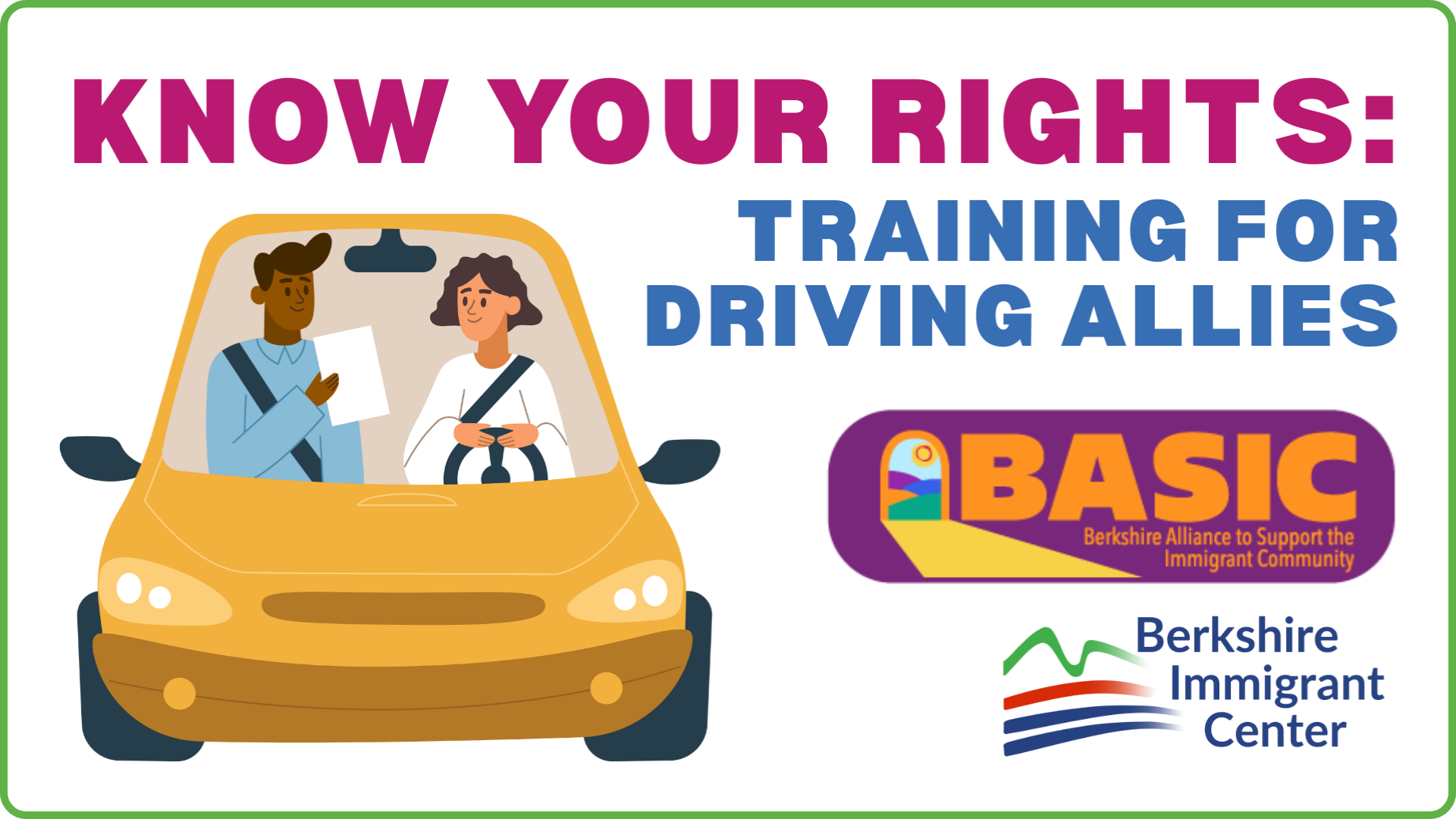 Know Your Rights:  Training for Driving Allies