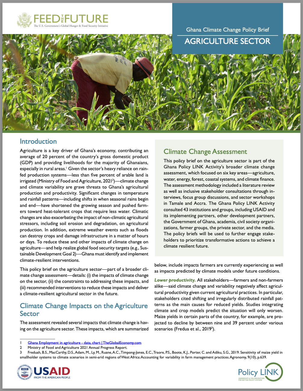 USAID Ghana — USAID Policy LINK Program