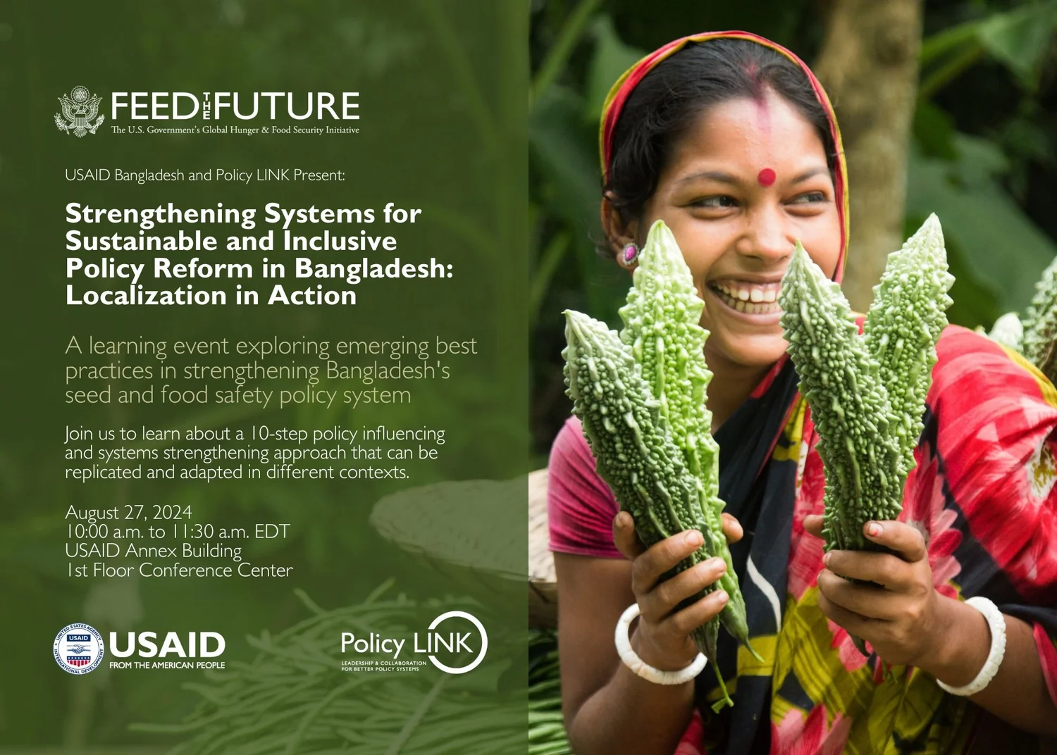 Bangladesh Learning Event - August 2024 — USAID Policy LINK Program