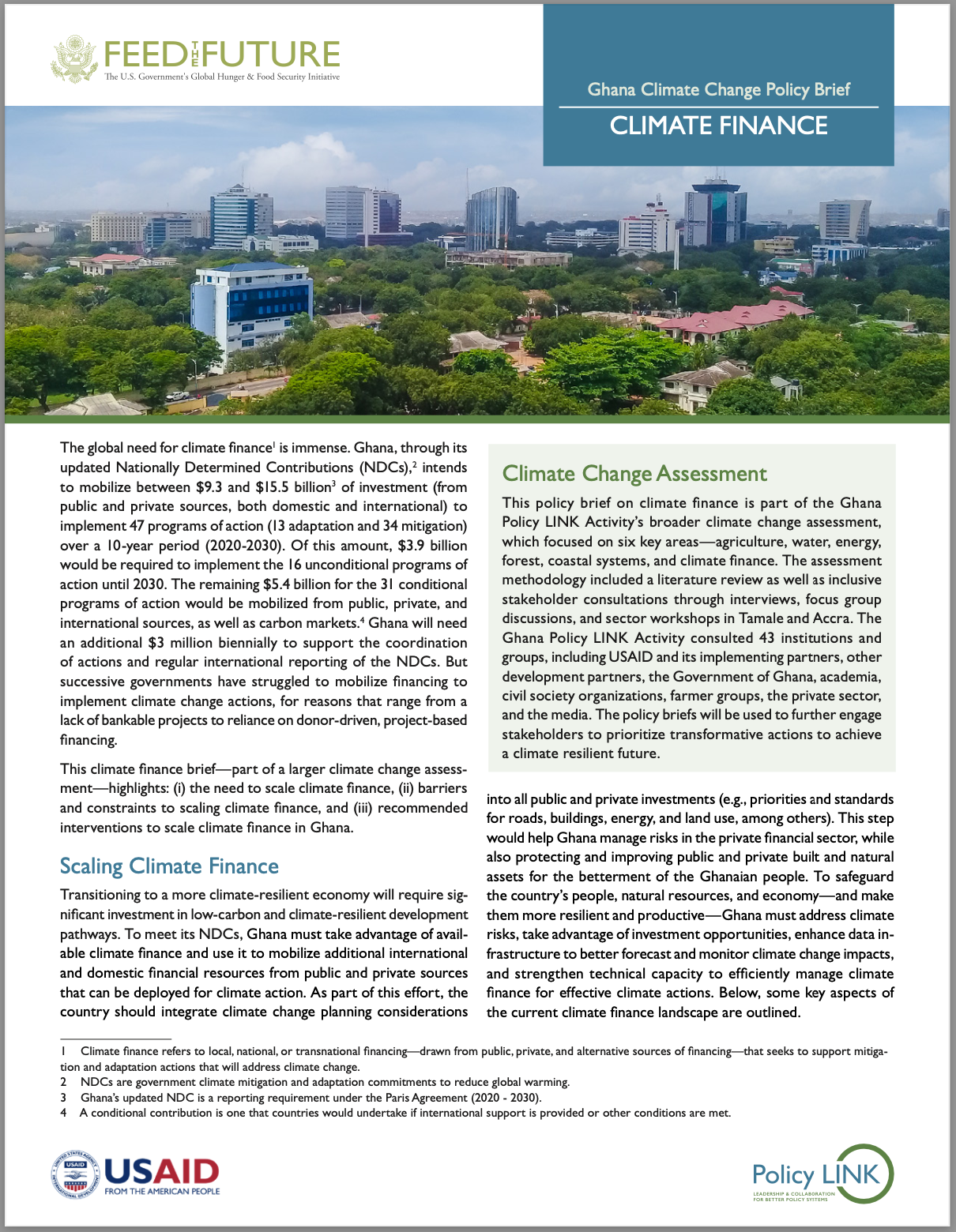 USAID Ghana — USAID Policy LINK Program