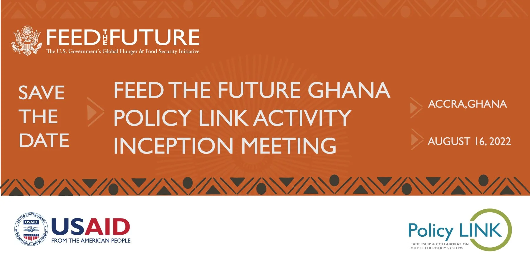 Ghana inception meeting registration Accra — USAID Policy LINK Program