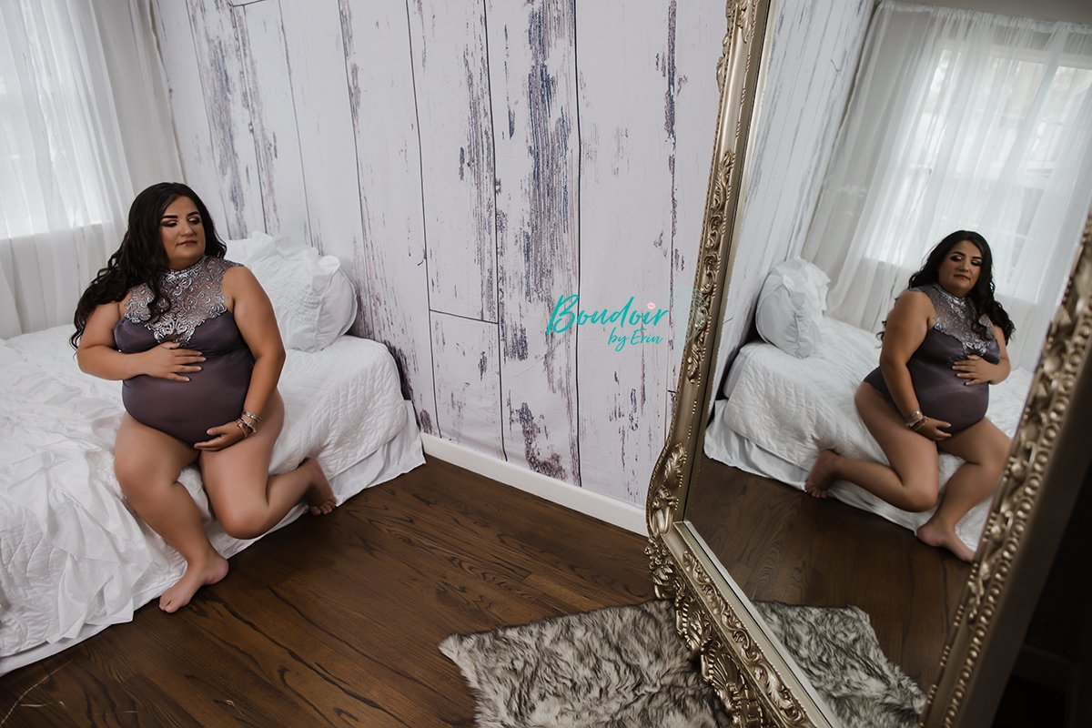 Ms S’s Maternity Boudoir Empowerment Session / McKinney, TX / Boudoir by Erin