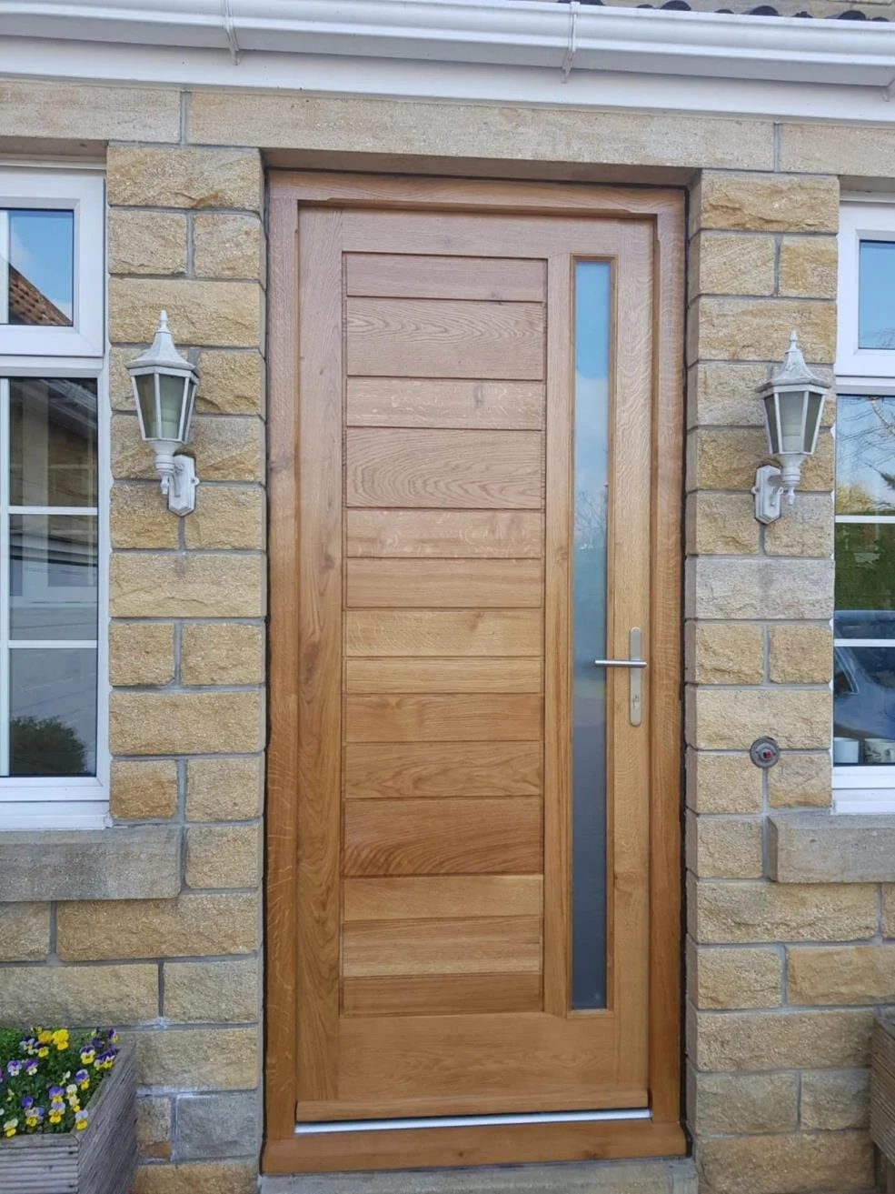 Large oak door
