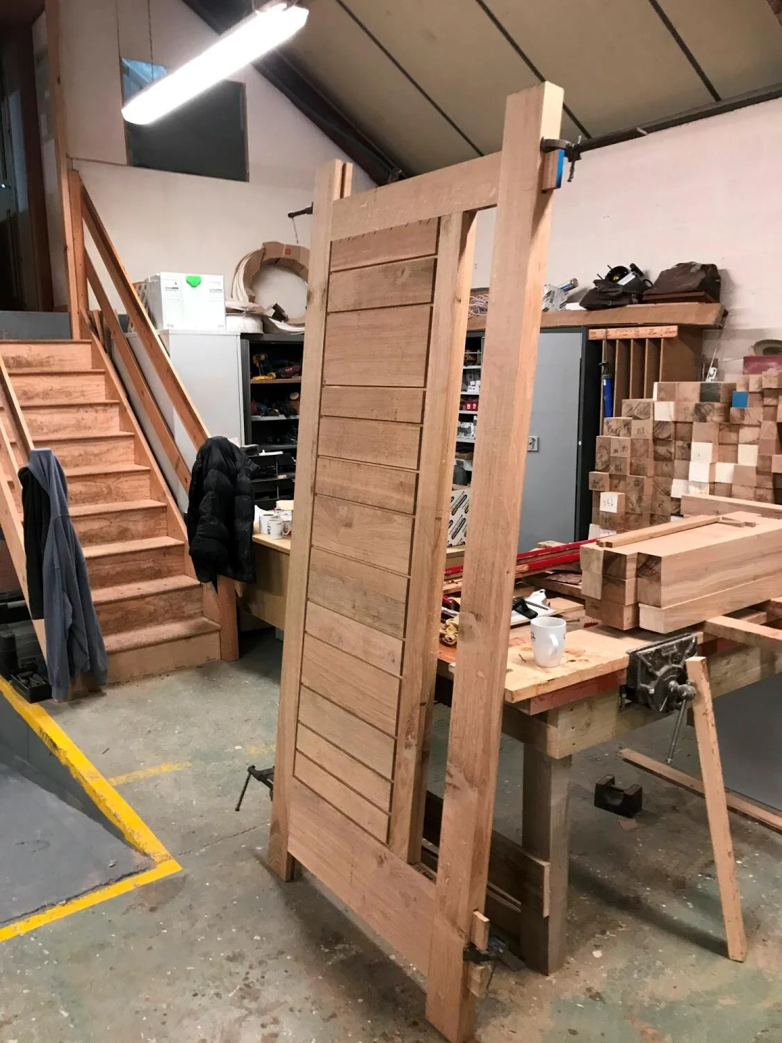 Contemporary oak door