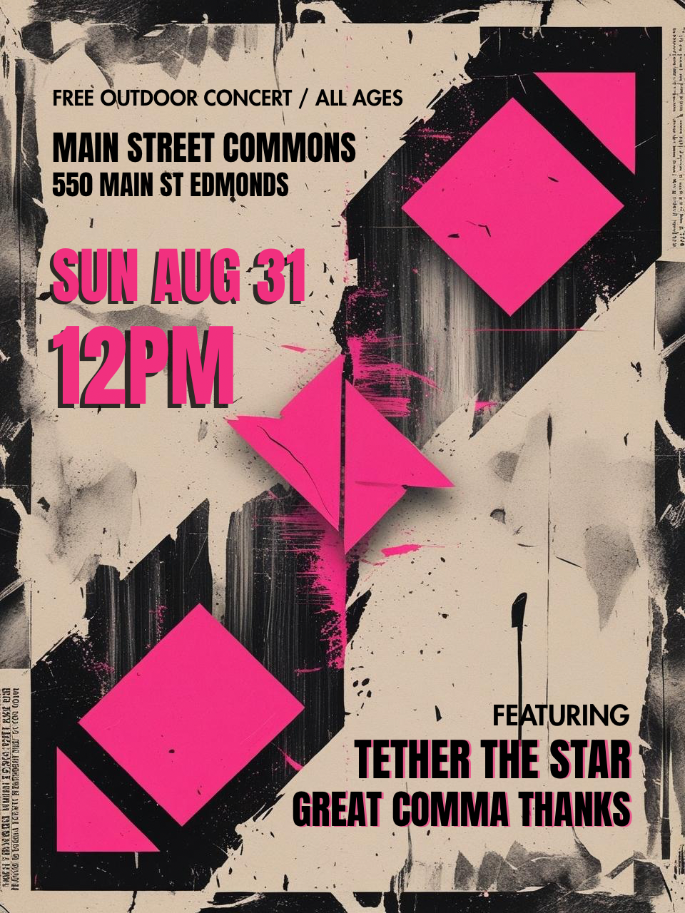 Tether the Star and Great Comma Thanks - Free Outdoor Noon Show