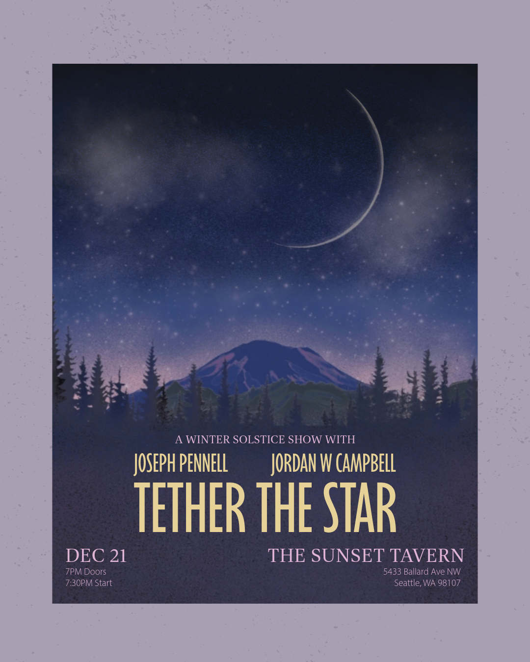 A Winter Solstice Show with Joseph Pennell, Jordan W. Campbell, and Tether the Star