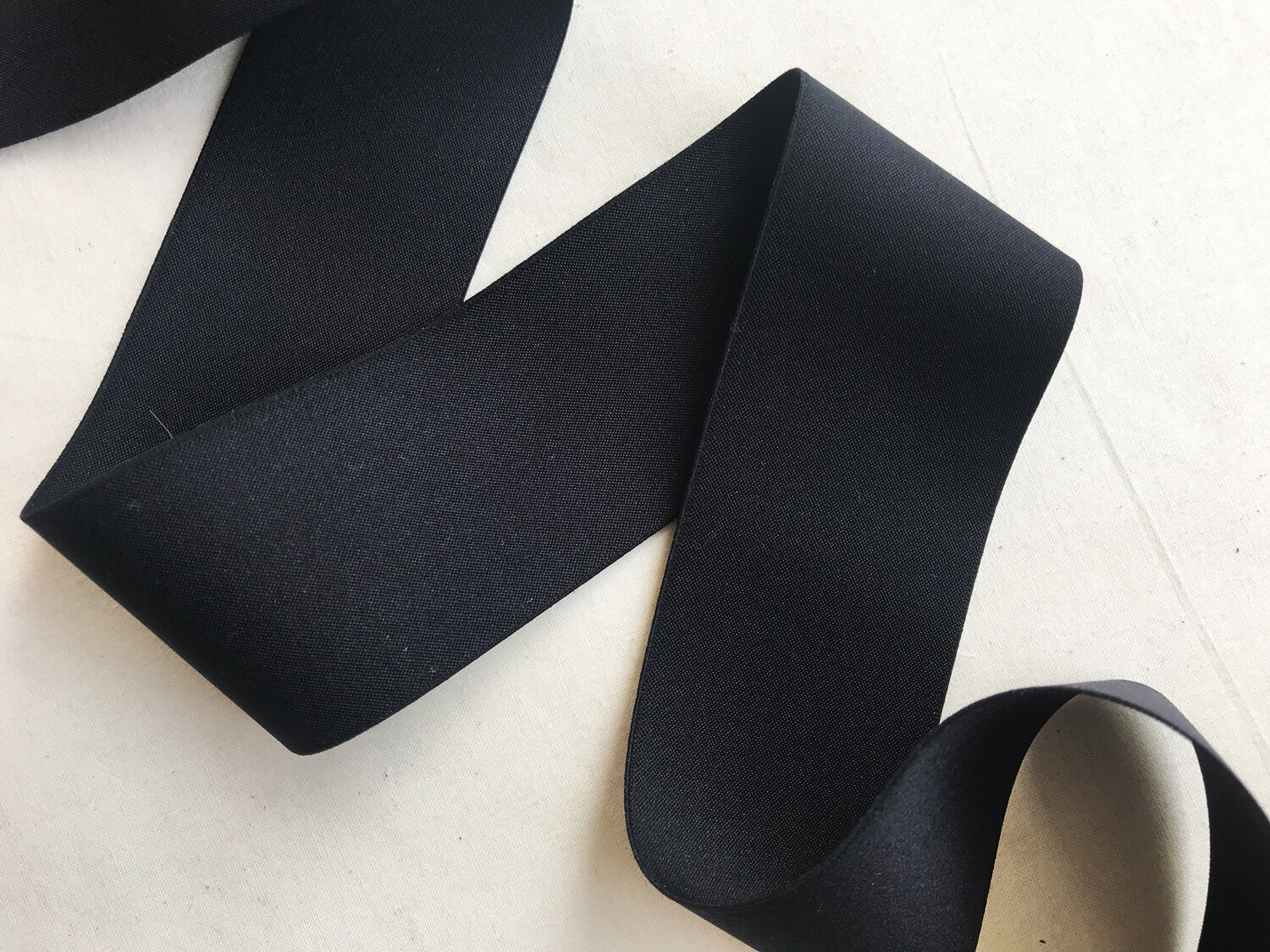 Black Soft Elastic Ribbon by the Yard Soft Elastic Trim Size 