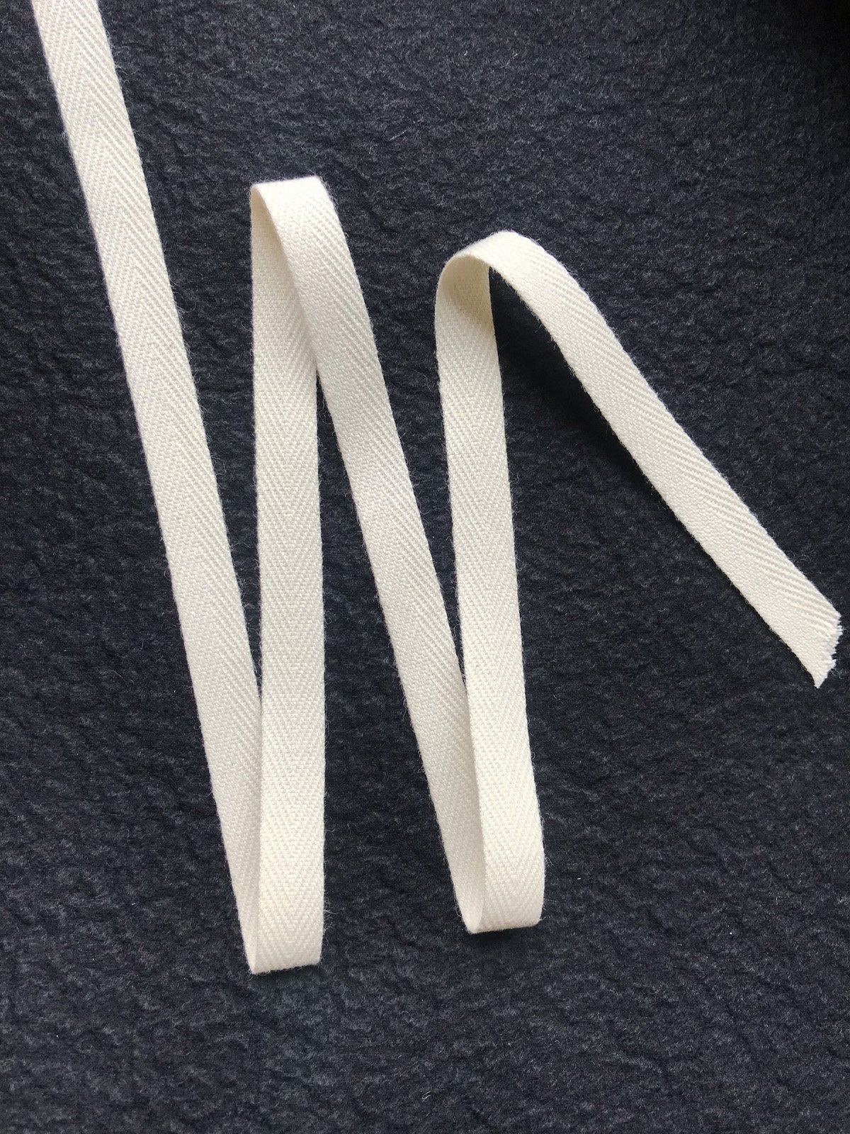 Certified Organic Cotton Twill Tape — L'Etoffe Fabrics Online