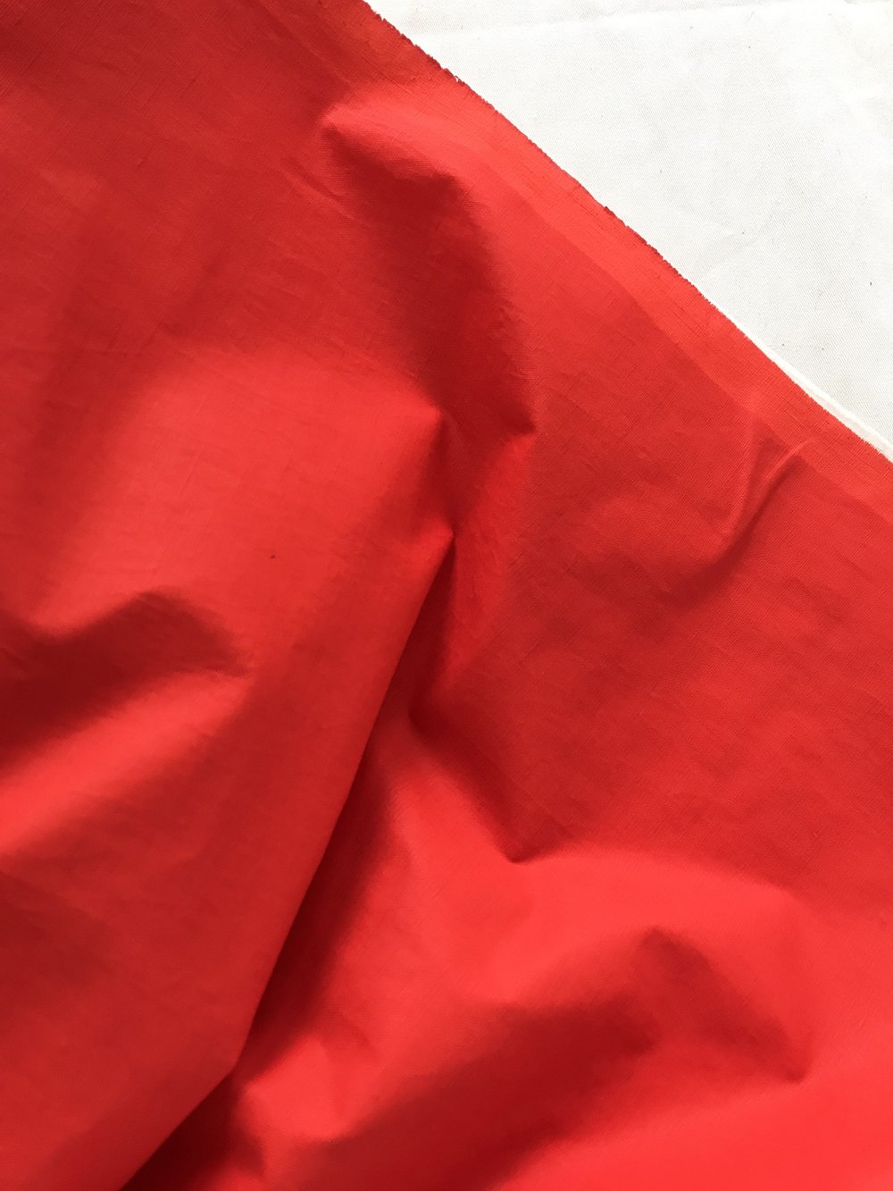 Brilliant Red Coated Canvas Designer Fabric — L'Etoffe Fabrics Online