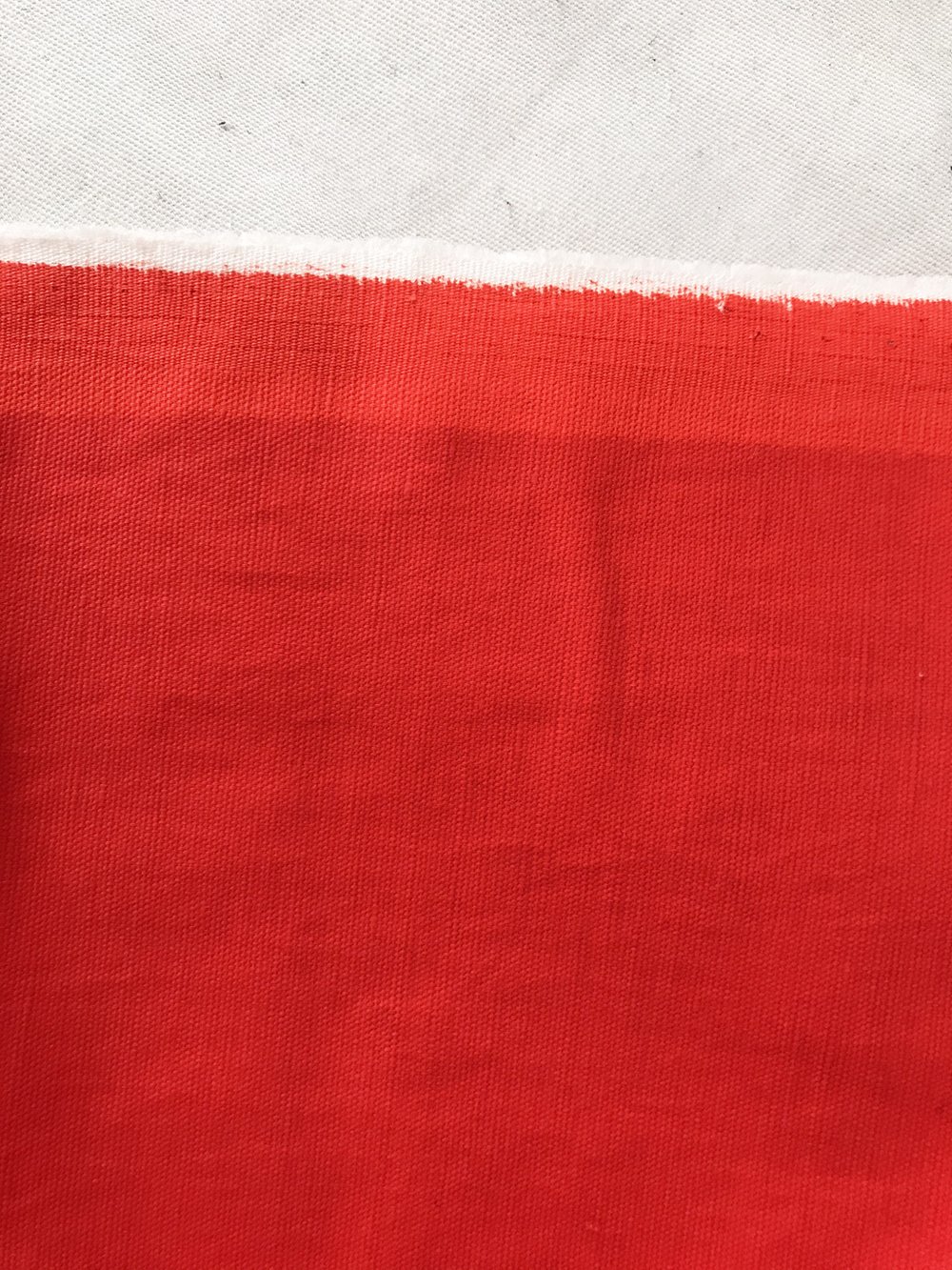 Brilliant Red Coated Canvas Designer Fabric — L'Etoffe Fabrics Online