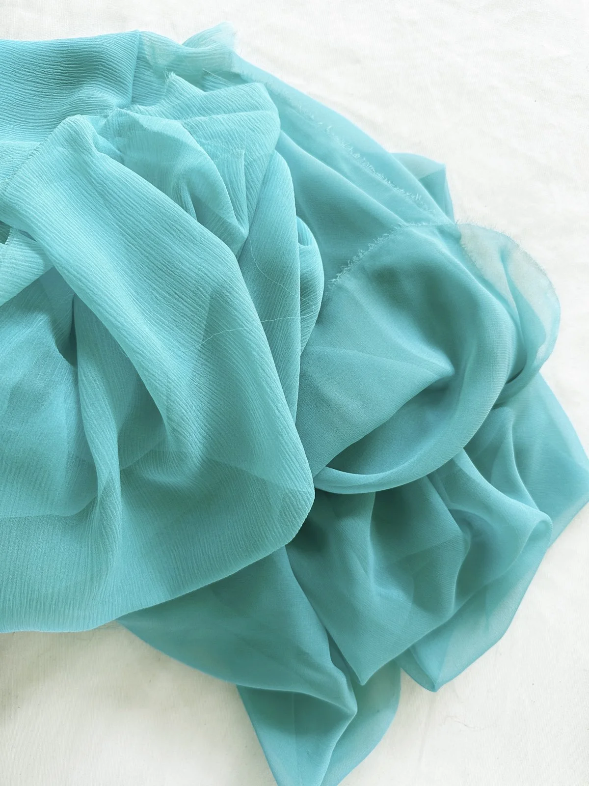 Black Crepe Chiffon Shawl main image 1