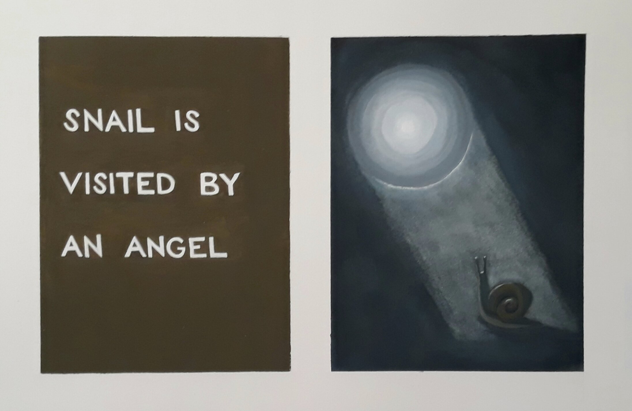 Snail, 16"x20" Gouache