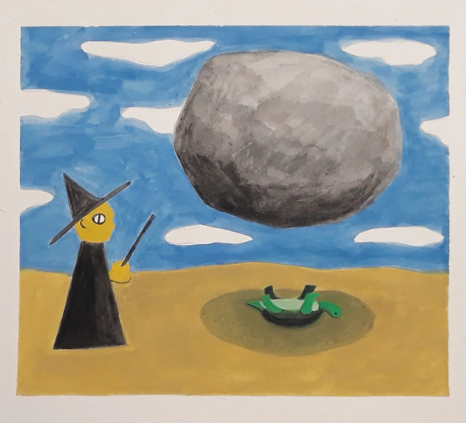 Death, Destruction 10"x8" Gouache