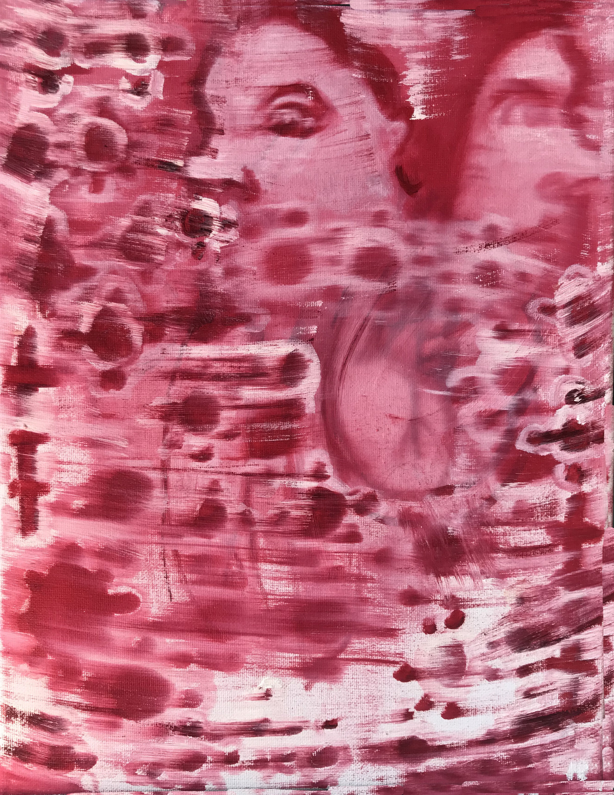 Perfect Hearts II, 2021, oil on canvas, 14" x 11" each canvas.
This is part of a diptych, and a series of two paintings painted during the time of Covid. Two figures are engulfed by each other, their secrets and inner thoughts, and what is happening