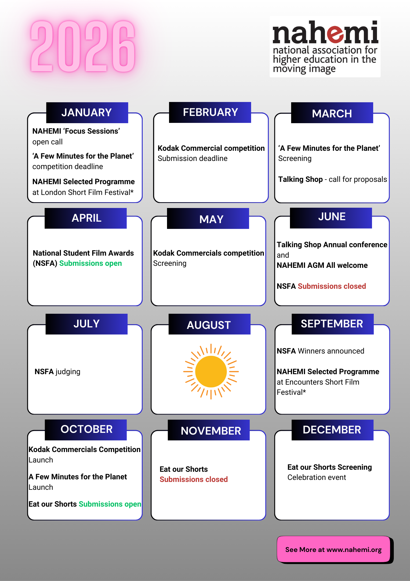 Membership events 2026