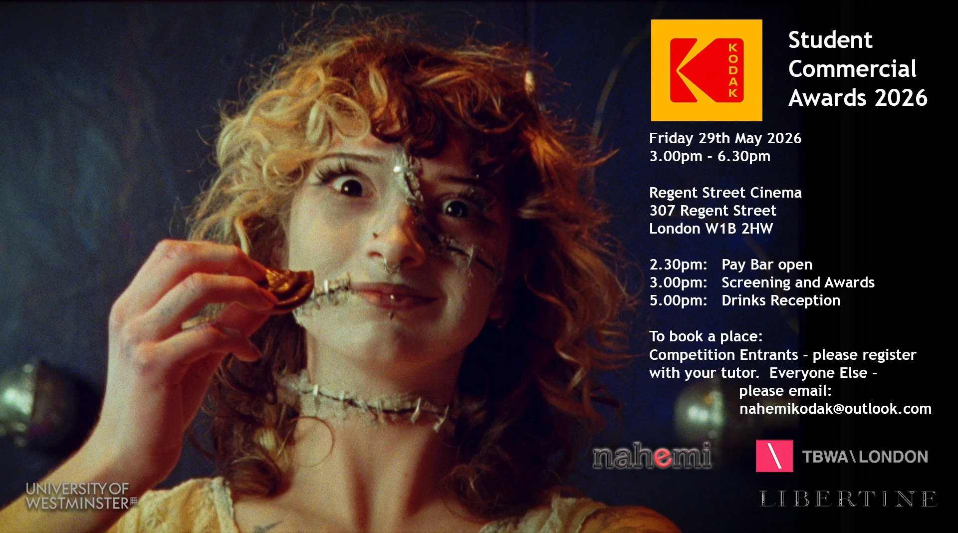 KODAK STUDENT COMMERCIAL AWARDS 2026