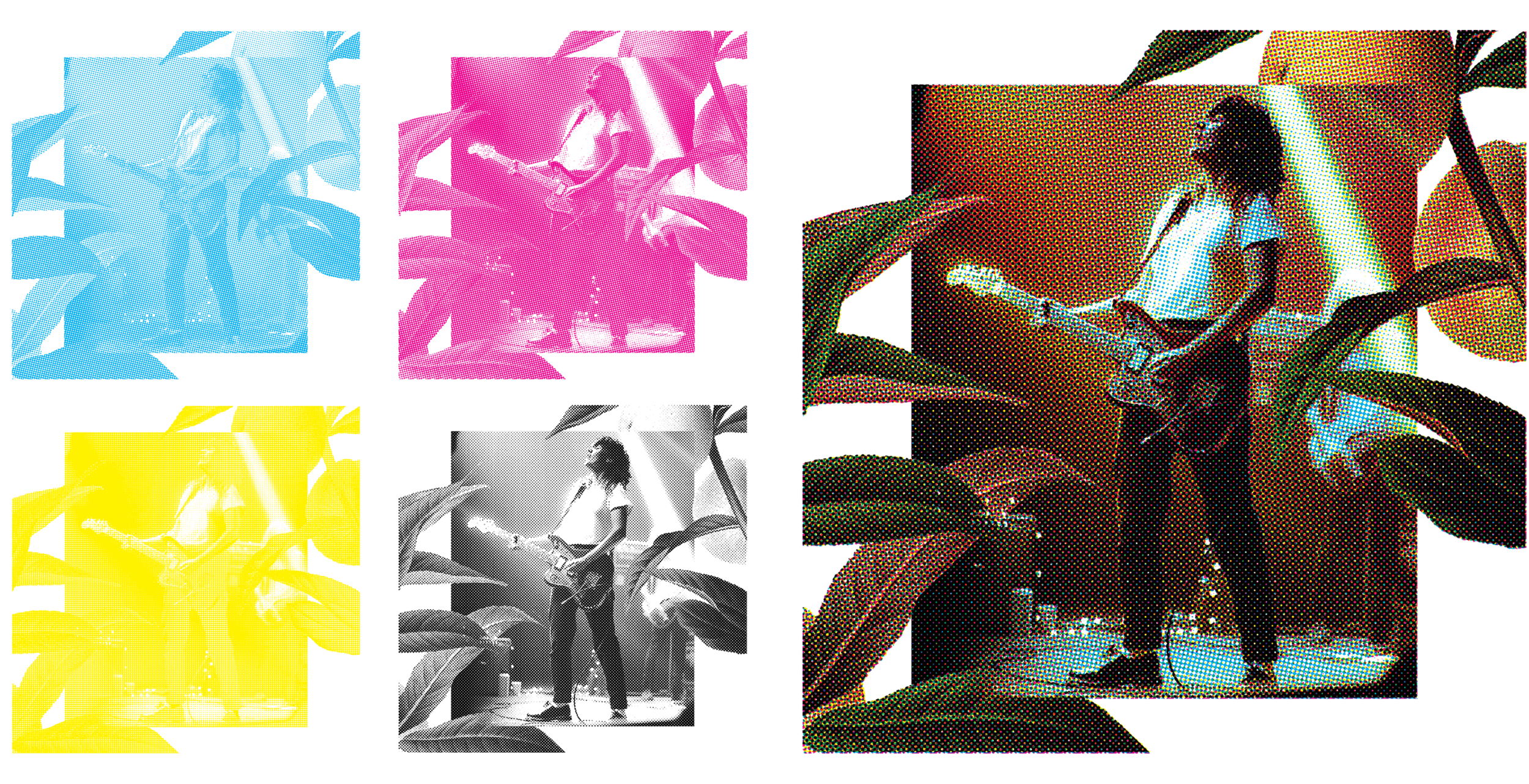 The book follows an original halftone print featuring Australian Singer-Songwriter, Courtney Barnett, explaining in detailed steps the process starting from digital and moving to silkscreen printing.