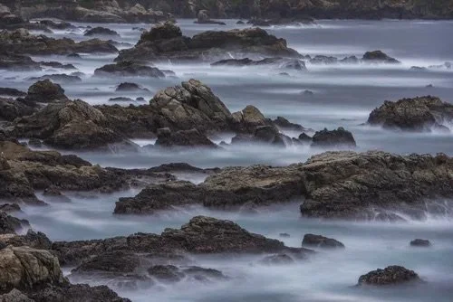 Fog Carved Coastline: Soft Water, Hard Stone