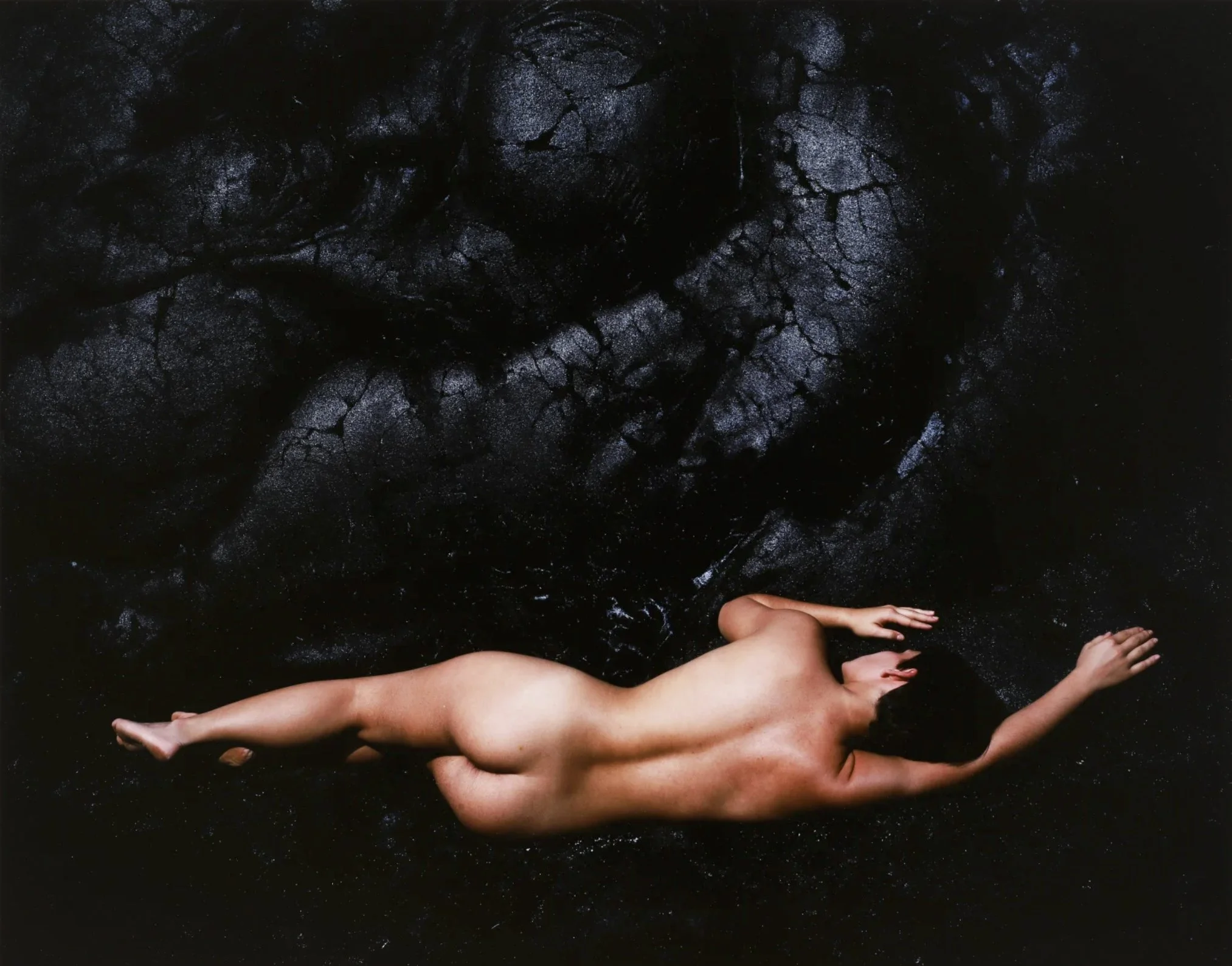 Nude and Lava, Hawaii, 1983
