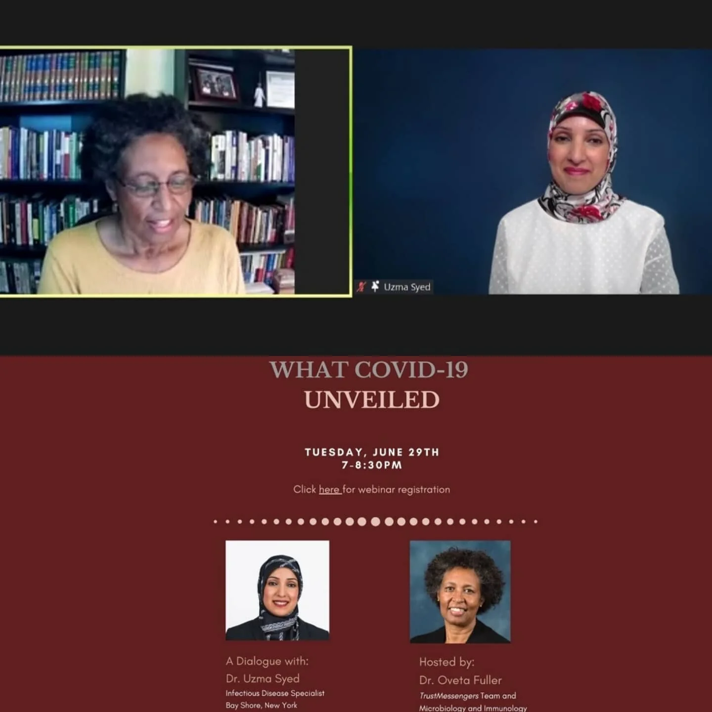 I had the pleasure of discussing the landscape of the CxVID-19 pandemic &amp; my personal firsthand experiences with Dr.Oveta Fuller from the FDA's VRBAC (vaccines and related biological products advisory committee) and WISDOM (women's interfaith sol
